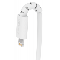 Дата кабель USB Type-C to Lightning 1.8m V3 Powerline Select White Anker (A8613H21) Diawest