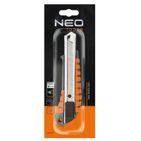 Нож канцелярский Neo Tools 18 мм, металический корпус (63-011) Diawest