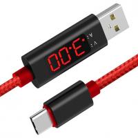 Дата кабель USB 2.0 AM to Type-C With LCD display EXTRADIGITAL (KBU1735) Diawest