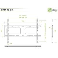 Кронштейн ERGOFOUNT BWM-70-64F Diawest