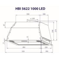 Витяжка кухонна MINOLA HBI 5622 I 1000 LED Diawest