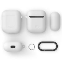 Чехол Spigen для AirPods Silicone White (066CS24809) Diawest