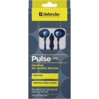 Навушники Defender Pulse 470 Black-Blue (63471) Diawest