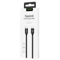 Дата кабель USB Type-C to Type-C 1.0m Speed T-CC811 Black T-PHOX (T-CC811 Black) Diawest