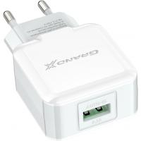 Зарядное устройство Grand-X USB 5V 2,1A White + cable USB -> Lightning, Cu (CH03LTW) Diawest
