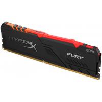 Модуль пам'яті для комп'ютера DDR4 8GB 2666 MHz HyperX Fury Black RGB Kingston (HX426C16FB3A/8) Diawest