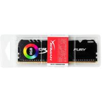 Модуль пам'яті для комп'ютера DDR4 8GB 2666 MHz HyperX Fury Black RGB Kingston (HX426C16FB3A/8) Diawest