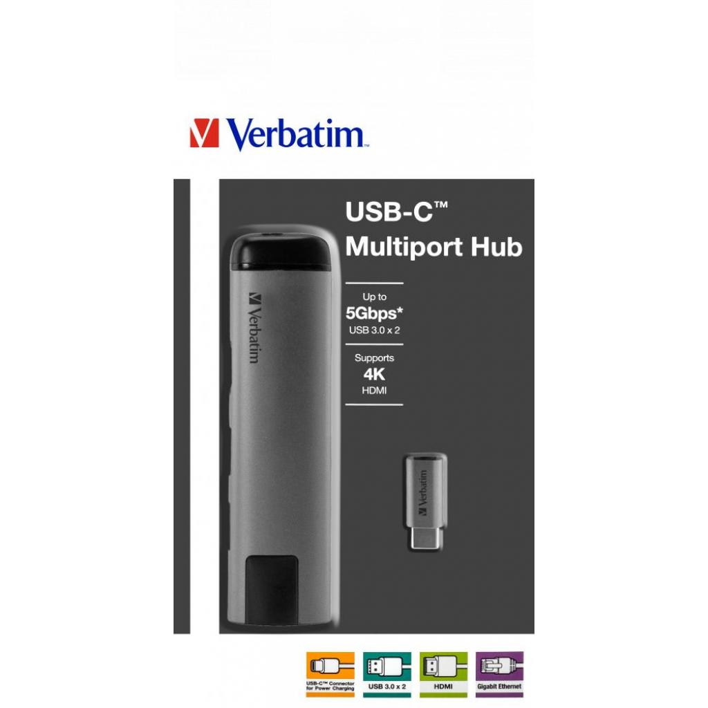 Концентратор Verbatim USB-C to U3.1G1/U3.0x2/HDMI/RJ45 (49141) Diawest