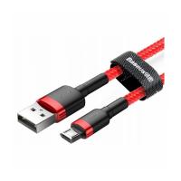 Дата кабель USB 2.0 AM to Micro 5P 1.0m Cafule 2.4A red+red Baseus (CAMKLF-B09) Diawest