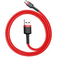 Дата кабель USB 2.0 AM to Micro 5P 1.0m Cafule 2.4A red+red Baseus (CAMKLF-B09) Diawest