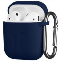 Чохол 2E для Apple AirPods Pure Color Silicone Imprint 1.5 мм Navy (2E-AIR-PODS-IBSI-1.5-NV) Diawest