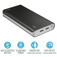 Батарея универсальная Trust Primo 20000 mAh BLACK (21795) Diawest
