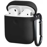 Чехол 2E для Apple AirPods Pure Color Silicone 3.0 мм Black (2E-AIR-PODS-IBPCS-3-BK) Diawest