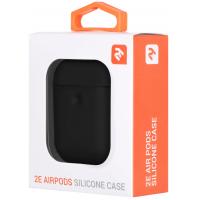 Чехол 2E для Apple AirPods Pure Color Silicone 3.0 мм Black (2E-AIR-PODS-IBPCS-3-BK) Diawest