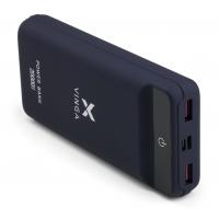 Батарея універсальна Vinga 20000 mAh QC3.0 Display soft touch purple (VPB2QLSP) Diawest