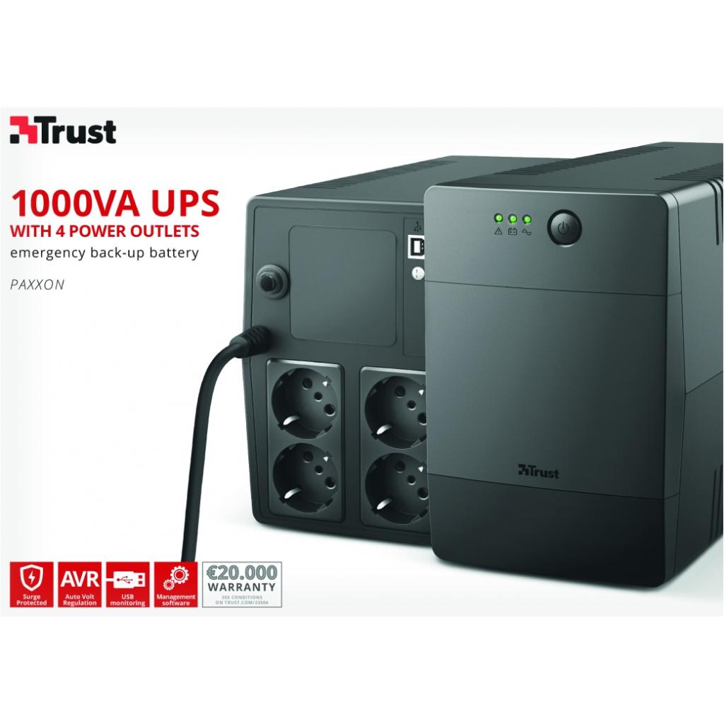 Источник бесперебойного питания Trust UPS Paxxon 1000VA UPS 4 Outlets (23504_TRUST) Diawest