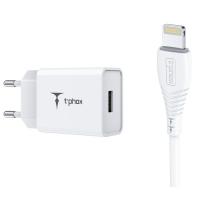 Зарядний пристрій T-PHOX Mini(W)+Lightning Diawest