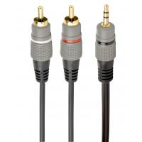 Кабель мультимедійний Jack 3.5mm to 2хRCA 2.5m Cablexpert (CCA-352-2.5M) Diawest