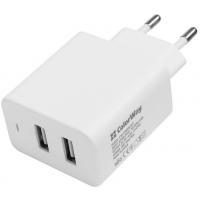 Зарядний пристрій ColorWay 2USB AUTO ID 4.8A (24W) (CW-CHS016-WT) Diawest