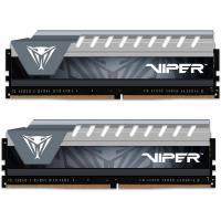 Модуль памяти для компьютера DDR4 32GB (2x16GB) 2666 MHz Viper Elite Black/Gray Patriot (PVE432G266C6KGY) Diawest