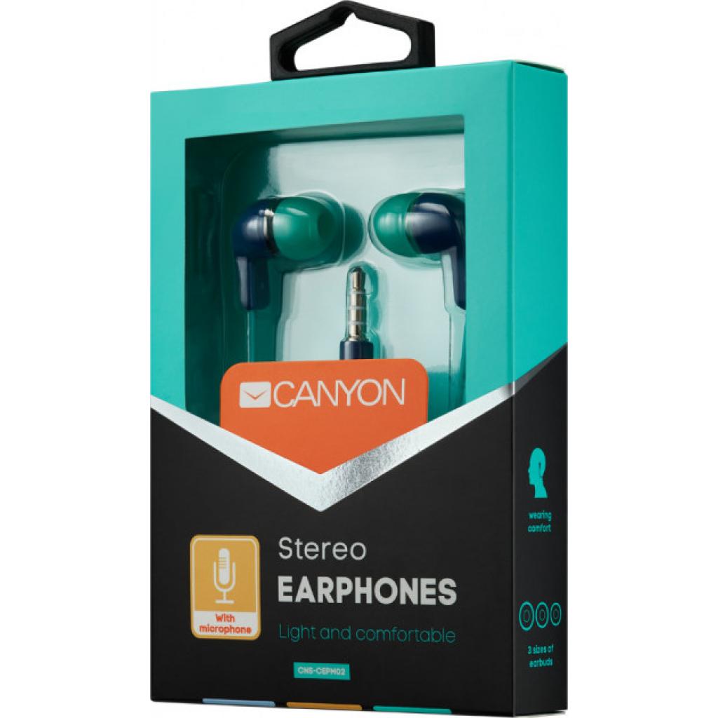 Навушники CANYON Blue-Green (CNS-CEPM02GBL) Diawest