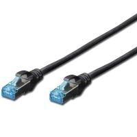 Патч-корд DIGITUS 1м, cat.5e, SF-UTP, AWG 26/7, black (DK-1531-010/BL) Diawest