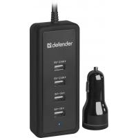 Зарядний пристрій Defender ACA-02 авто,5 портов USB, 5V / 9.2A (83568) Diawest
