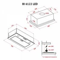 Витяжка кухонна PERFELLI BI 6122 IV LED Diawest