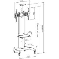 Стойка презентационная для плазм и ЖК CHARMOUNT CT-FTVS-T16 Diawest