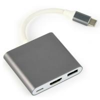 Перехідник USB Type-C to HDMI Cablexpert (A-CM-HDMIF-02-SG) Diawest