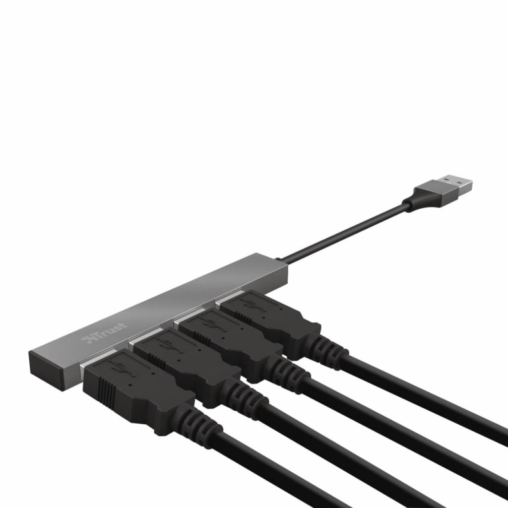 Концентратор Trust Halyx Aluminium 4-Port Mini USB Hub (23786_TRUST) Diawest