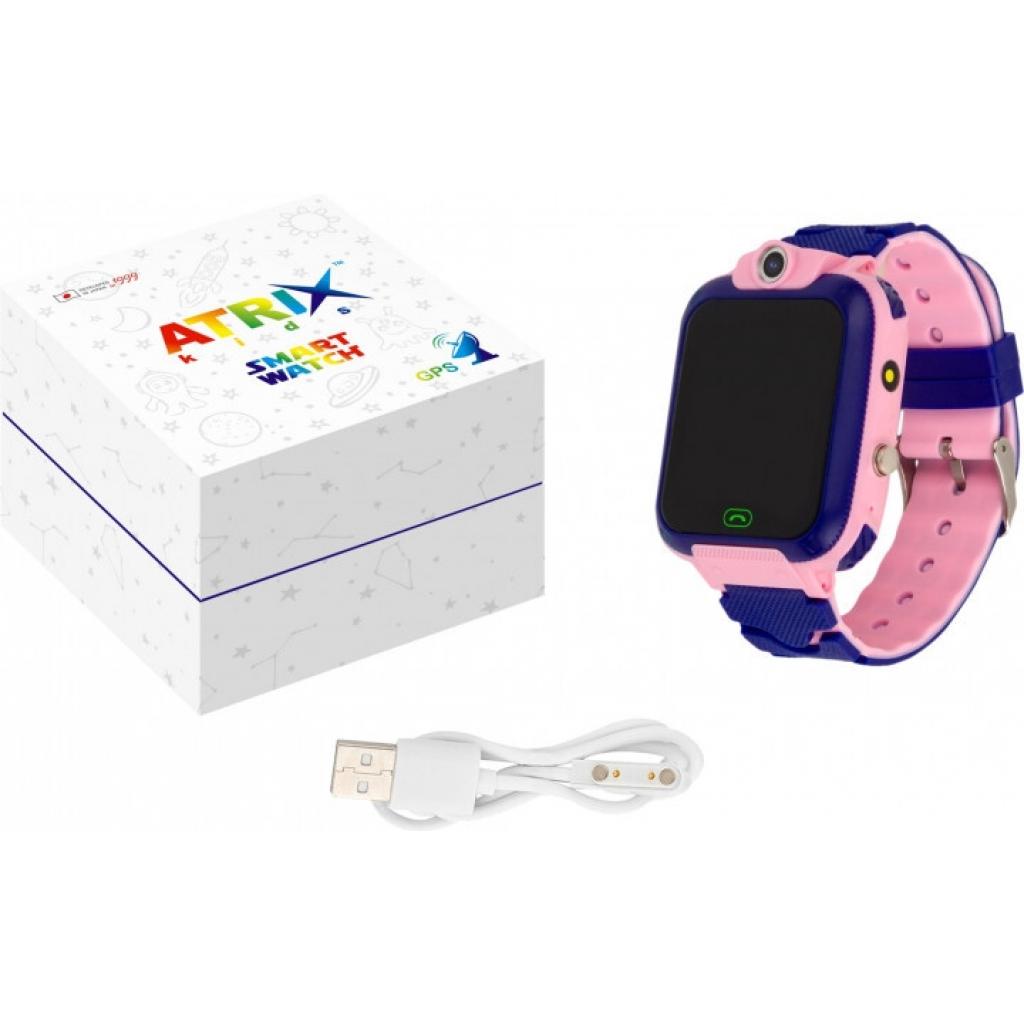 Смарт-годинник Atrix iQ2400 IPS Cam Flash Pink дитячий телефон-часы з трекером (iQ2400 Pink) Diawest