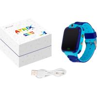 Смарт-годинник ATRIX iQ2400 IPS Cam Flash Blue дитячий телефон-часы з трекером (iQ2400 Blue) Diawest