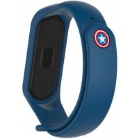 Ремешок для фитнес браслета Armorstandart Superhero Edition for Xiaomi Mi Band 4/3 Captain America Blu (ARM55061) Diawest