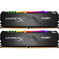 Модуль памяти для компьютера DDR4 64GB (2x32GB) 3600 MHz HyperX Fury RGB Black Kingston (HX436C18FB3AK2/64) Diawest