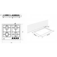 Варильна поверхня Eleyus INGA 60 WH CF Diawest
