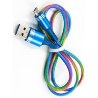 Дата кабель Dengos USB 2.0 AM to Type-C 1.0m (NTK-TC-SET-RAINBOW) Diawest