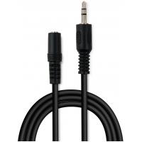 Кабель мультимедійний Jack 3.5mm M/F 1.8 m Vinga (VCPDCJ35MF1.8BK) Diawest
