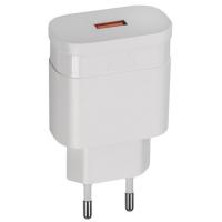 Зарядний пристрій RivaCase 18W QC3.0, USB, 1 порт White (VA4110 W00 (White)) Diawest