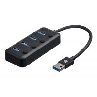 Концентратор 2E USB 2.0 to 4*USB3.0, with switch, 0.25 м (2E-W1405) Diawest