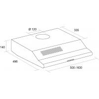 Вытяжка кухонная PYRAMIDA UNO 60 IV Diawest
