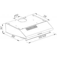 Витяжка кухонна PYRAMIDA MH 50 IV Diawest