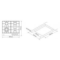 Варильна поверхня PYRAMIDA PFE 643 WHITE LUXE Diawest