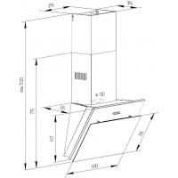 Витяжка кухонна PYRAMIDA NR-MG 60 M IV Diawest