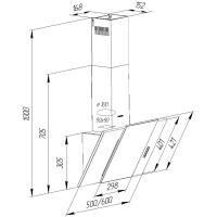 Витяжка кухонна PYRAMIDA KZ 60 WH Diawest