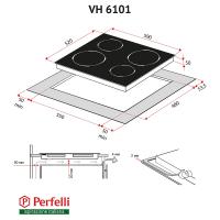 Варильна поверхня PERFELLI VH 6101 BL Diawest