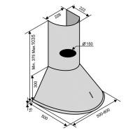 Вытяжка кухонная VENTOLUX CAPRI 50 INOX Diawest