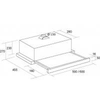 Витяжка кухонна PYRAMIDA TL 60 (1100) IV Diawest