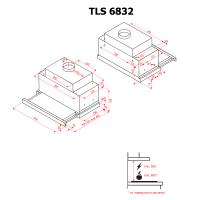 Витяжка кухонна PERFELLI TLS 6832 BL LED Diawest