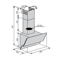 Витяжка кухонна VENTOLUX RIMINI 60 BK (450) PB Diawest